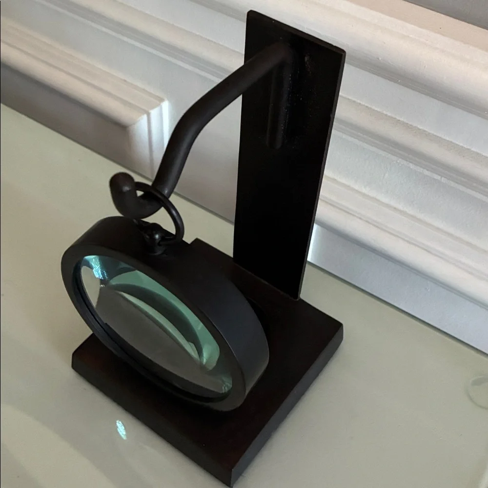 Pottery Barn Magnifying Candle Holder & Pier 1 Spiced Pear Candle Set - Picture 2 of 10